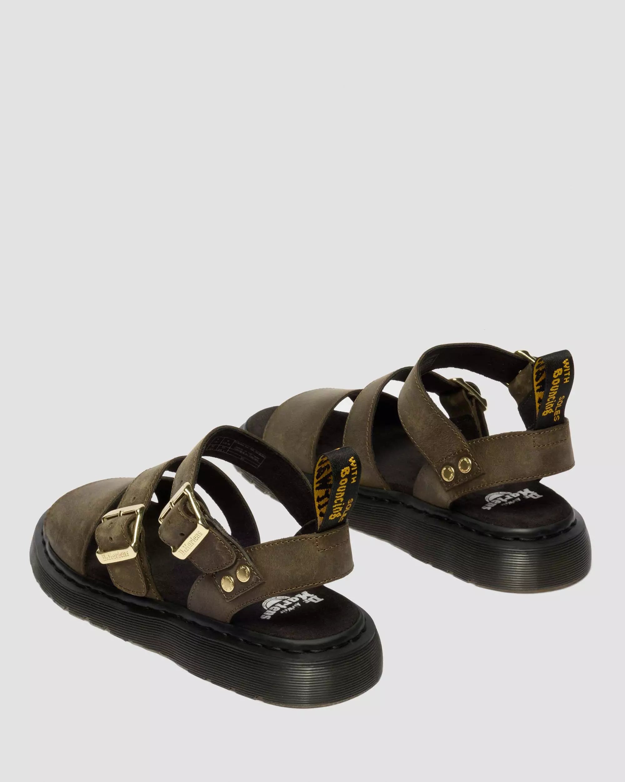 Gryphon Leather Gladiator Sandals