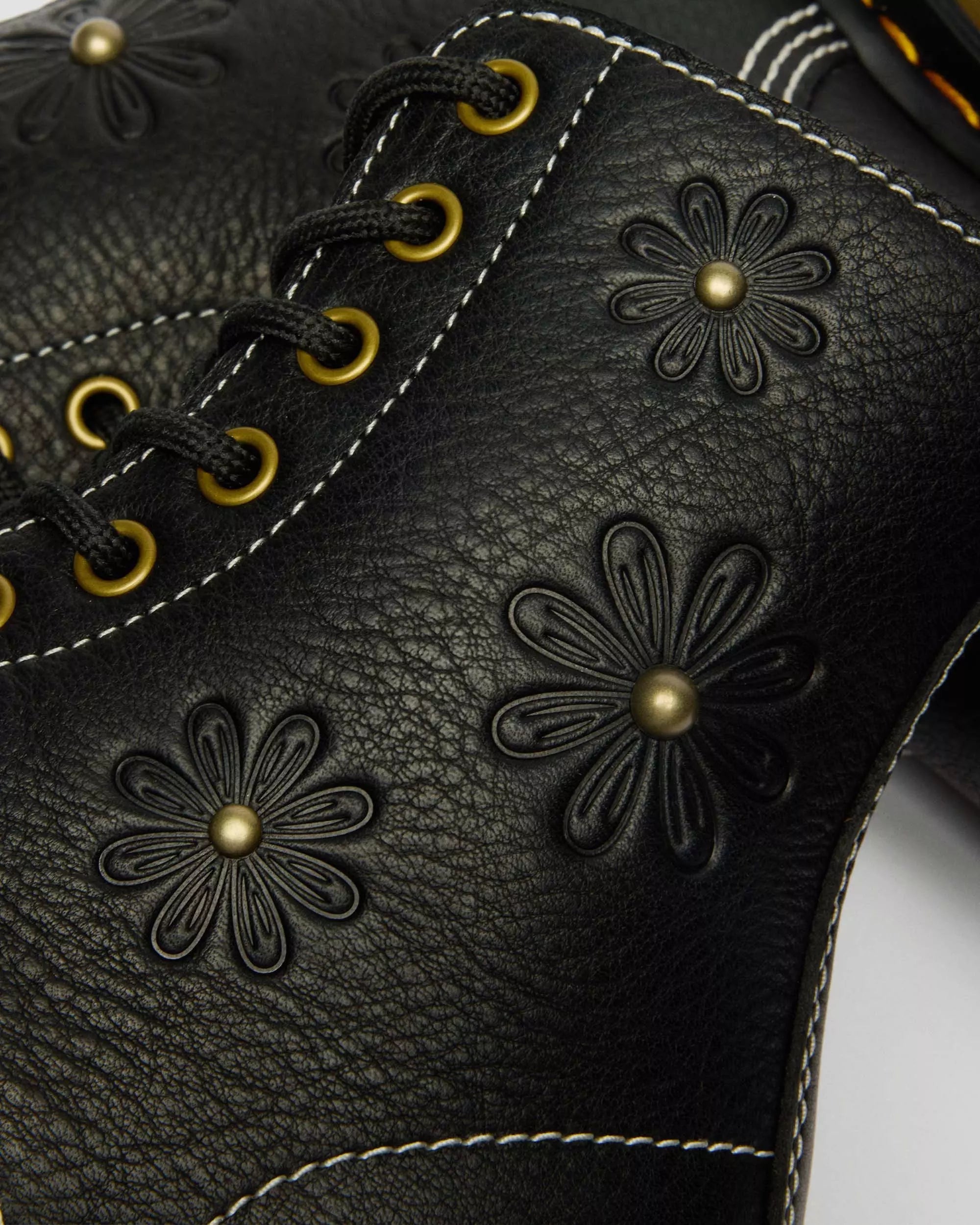 1460 Pascal Flower Grizzly Leather Boots