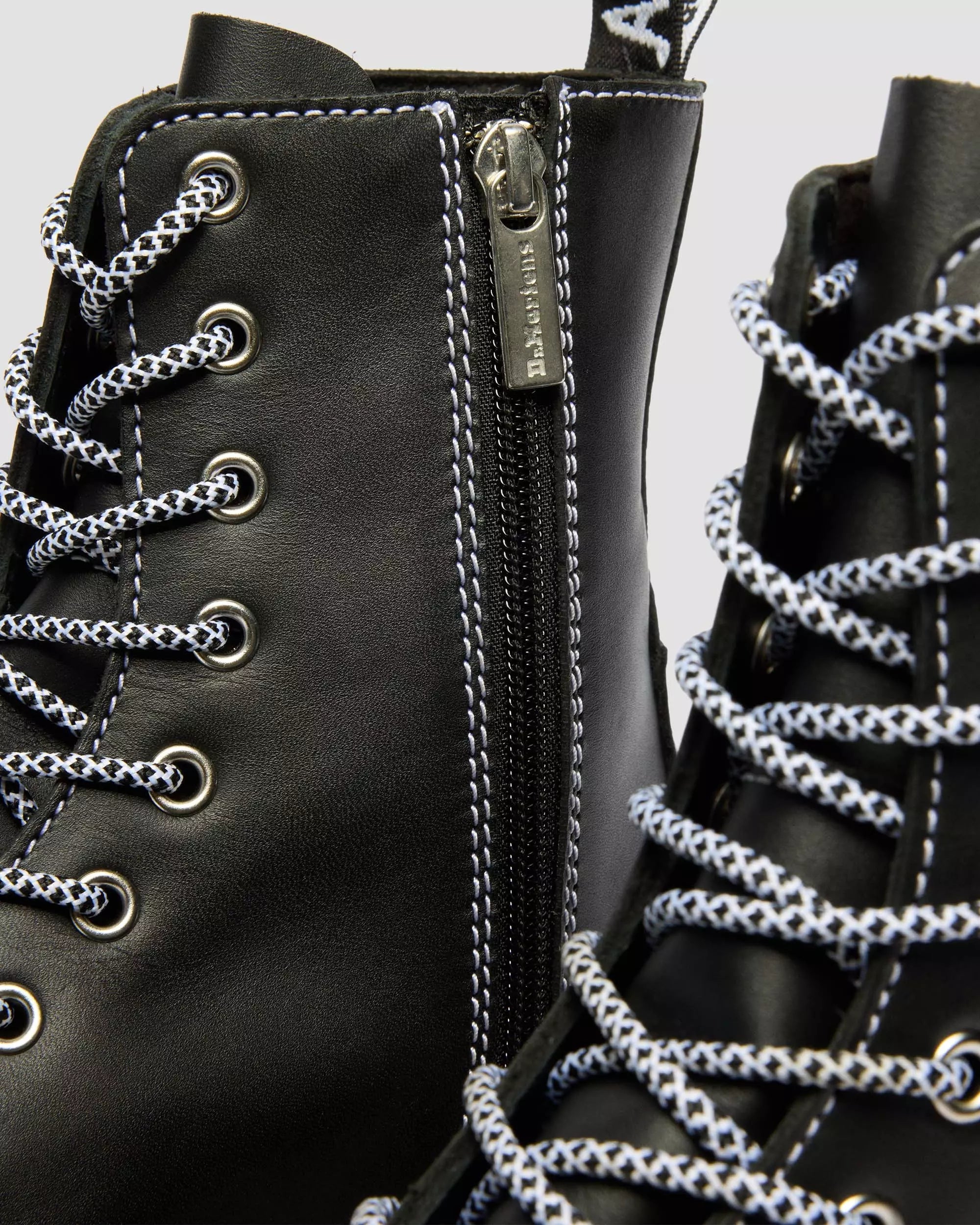 Jadon Monochrome Sendal Leather Platform Boots