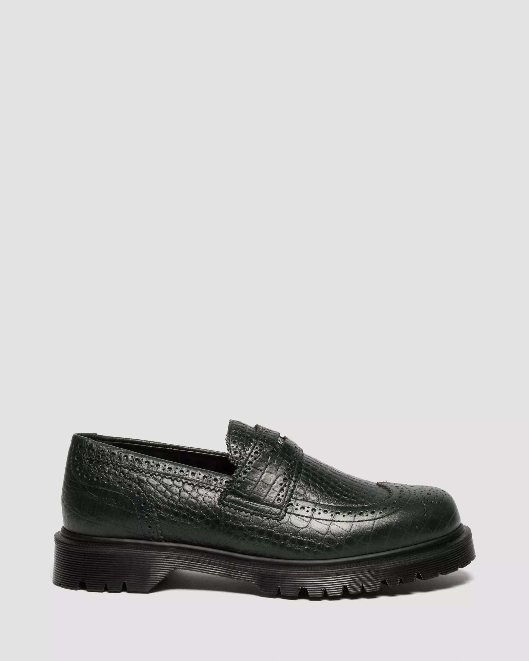 PENTON BROGUE Emboss Leather Loafers