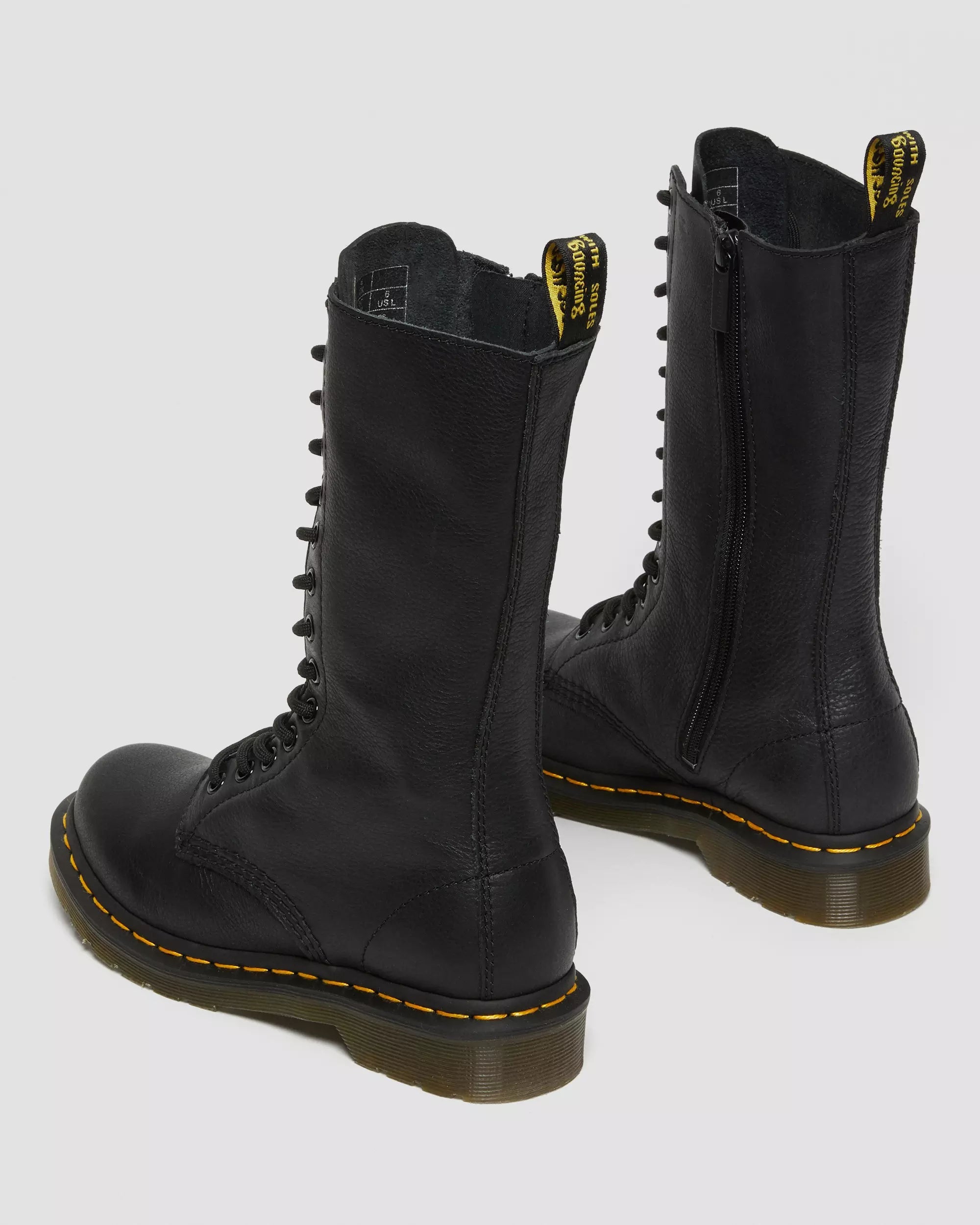 1B99 Virginia Leather Mid Calf Boots