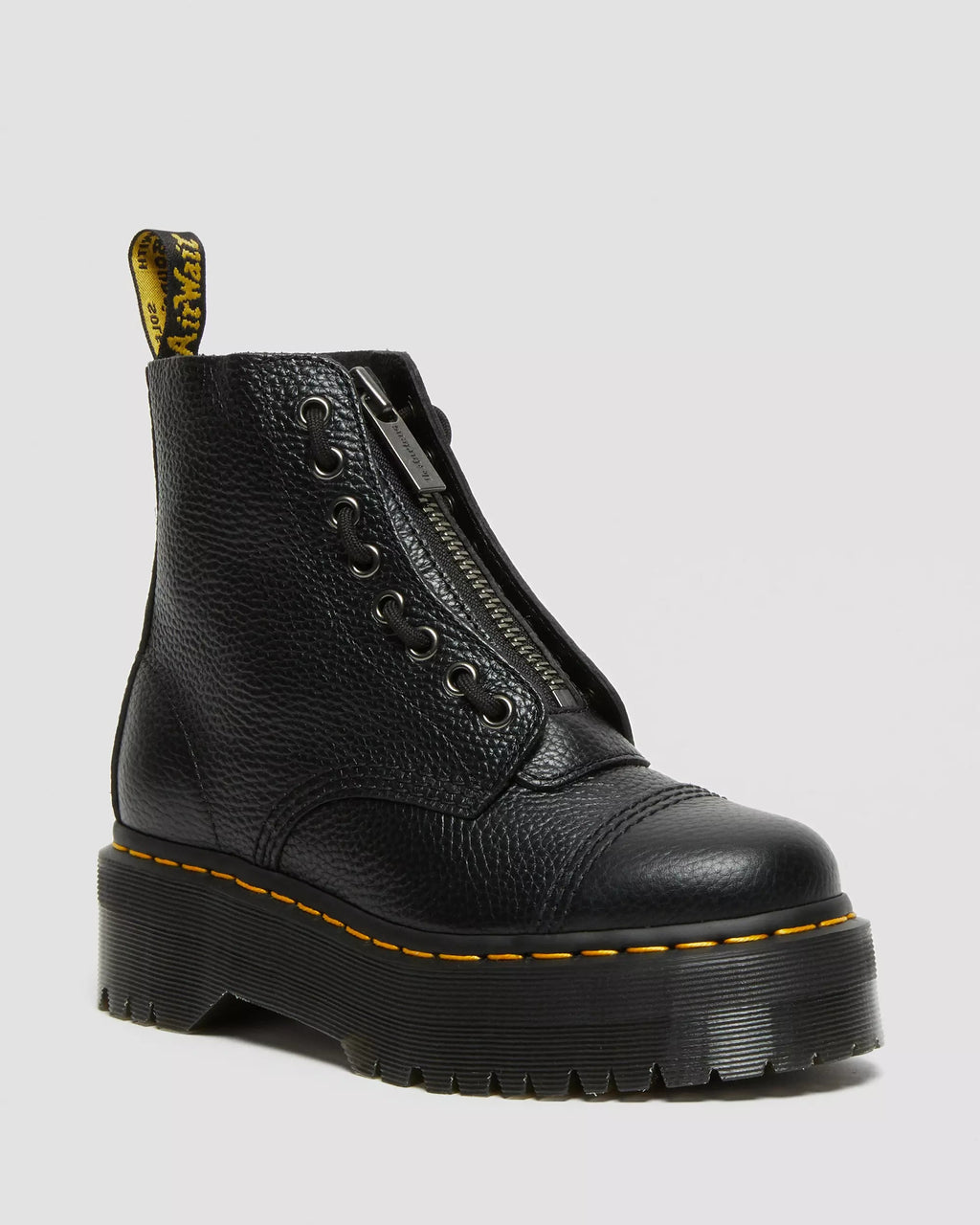 SINCLAIR Milled Nappa Leather Platform Boots