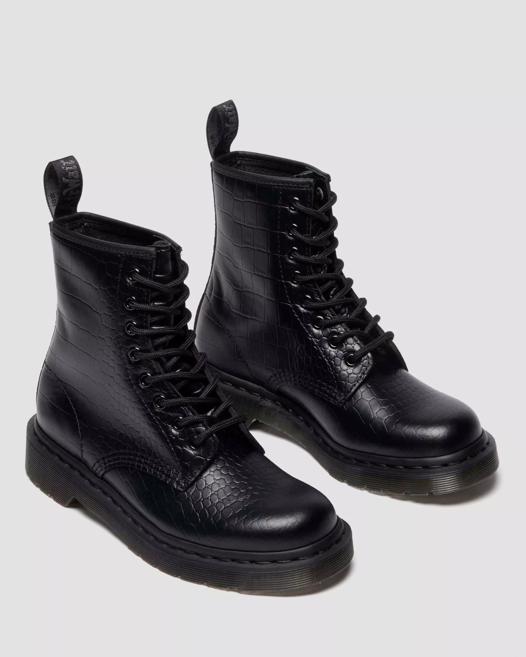 1460 CROCO Croc Emboss Leather Boots
