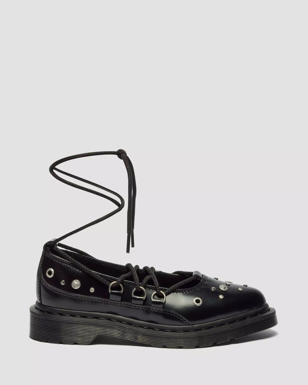 ELPHIE II Studded Buttero Leather Ballet Flats