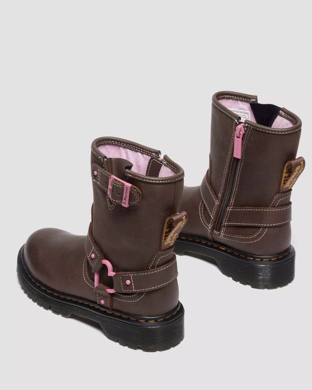 Genaya Junior Kids Leather Biker Boots