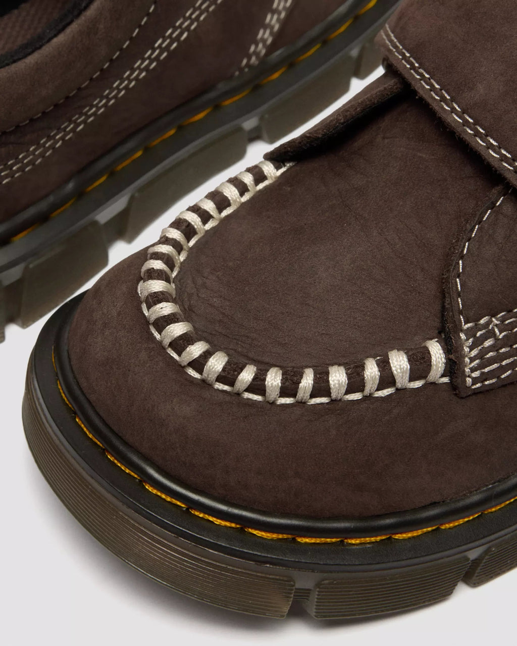 Junior Raffe Strap Tumbled Nubuck Moc Toe Shoes