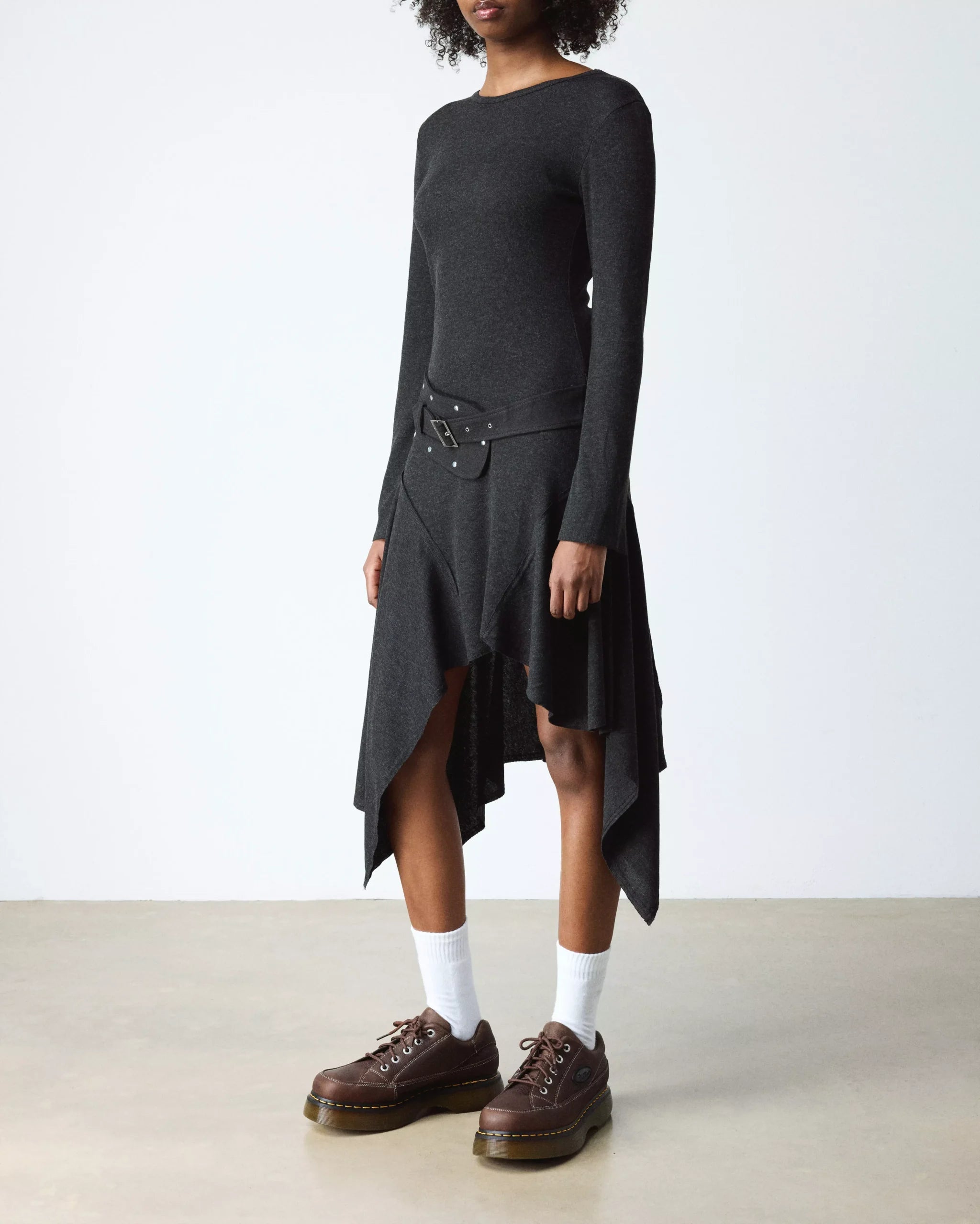 Buzz 5-Eye Grizzly Leather Shoes