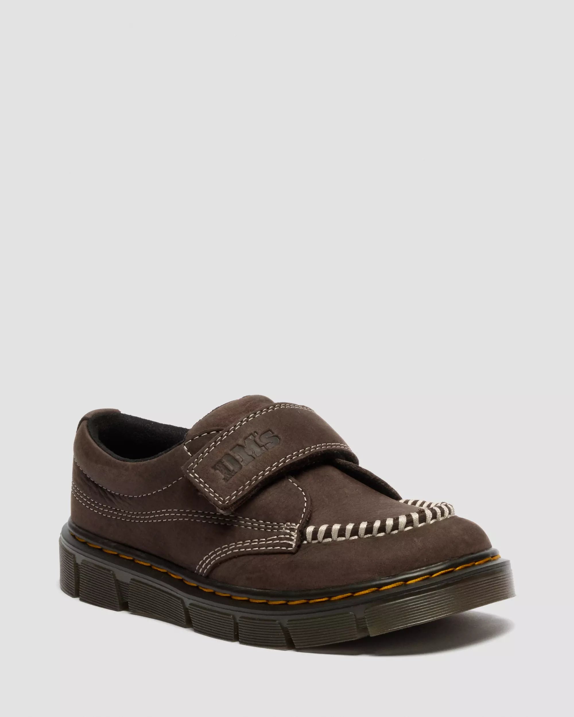 Junior Raffe Strap Tumbled Nubuck Moc Toe Shoes