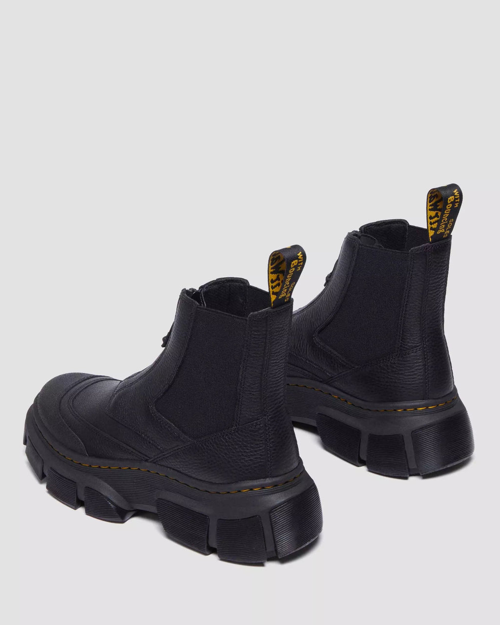 DMXL Zip Leather Chelsea Boots