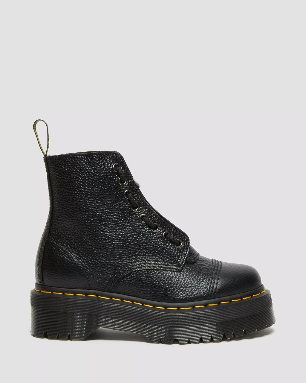 SINCLAIR Milled Nappa Leather Platform Boots