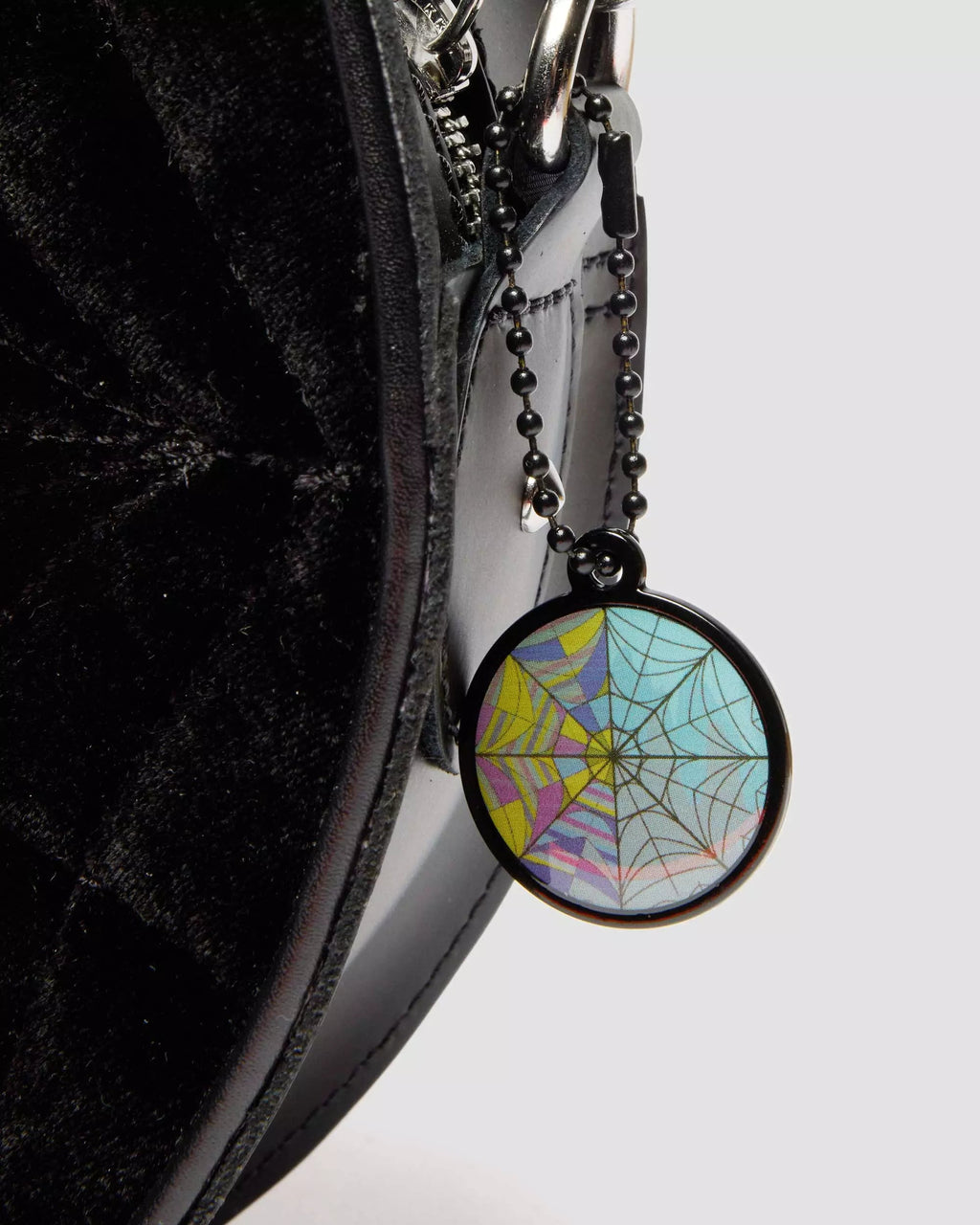 Wednesday Round Backpack Velvet & Kiev Leather Bag