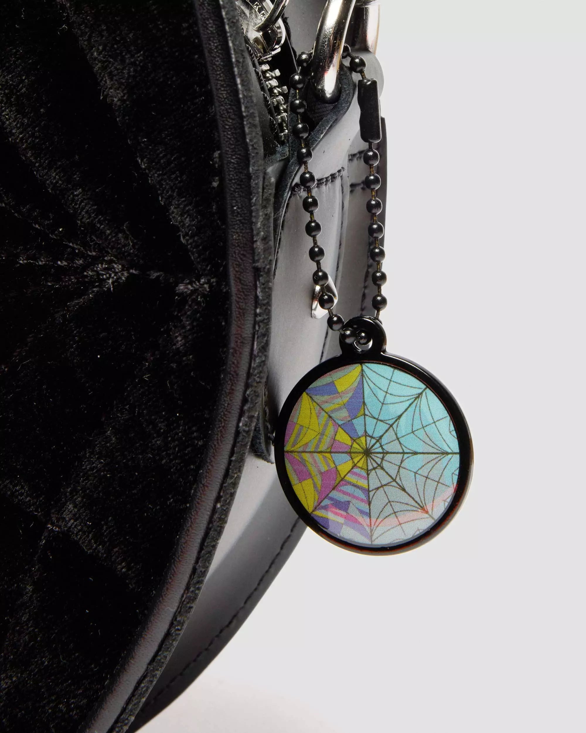 Wednesday Round Backpack Velvet & Kiev Leather Bag
