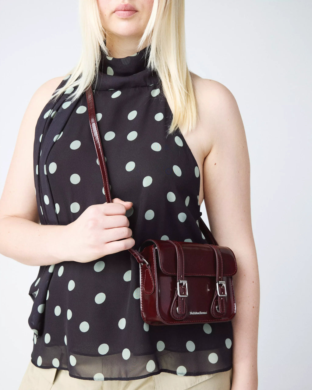 7 INCH SATCHEL Vegan Crossbody Bag
