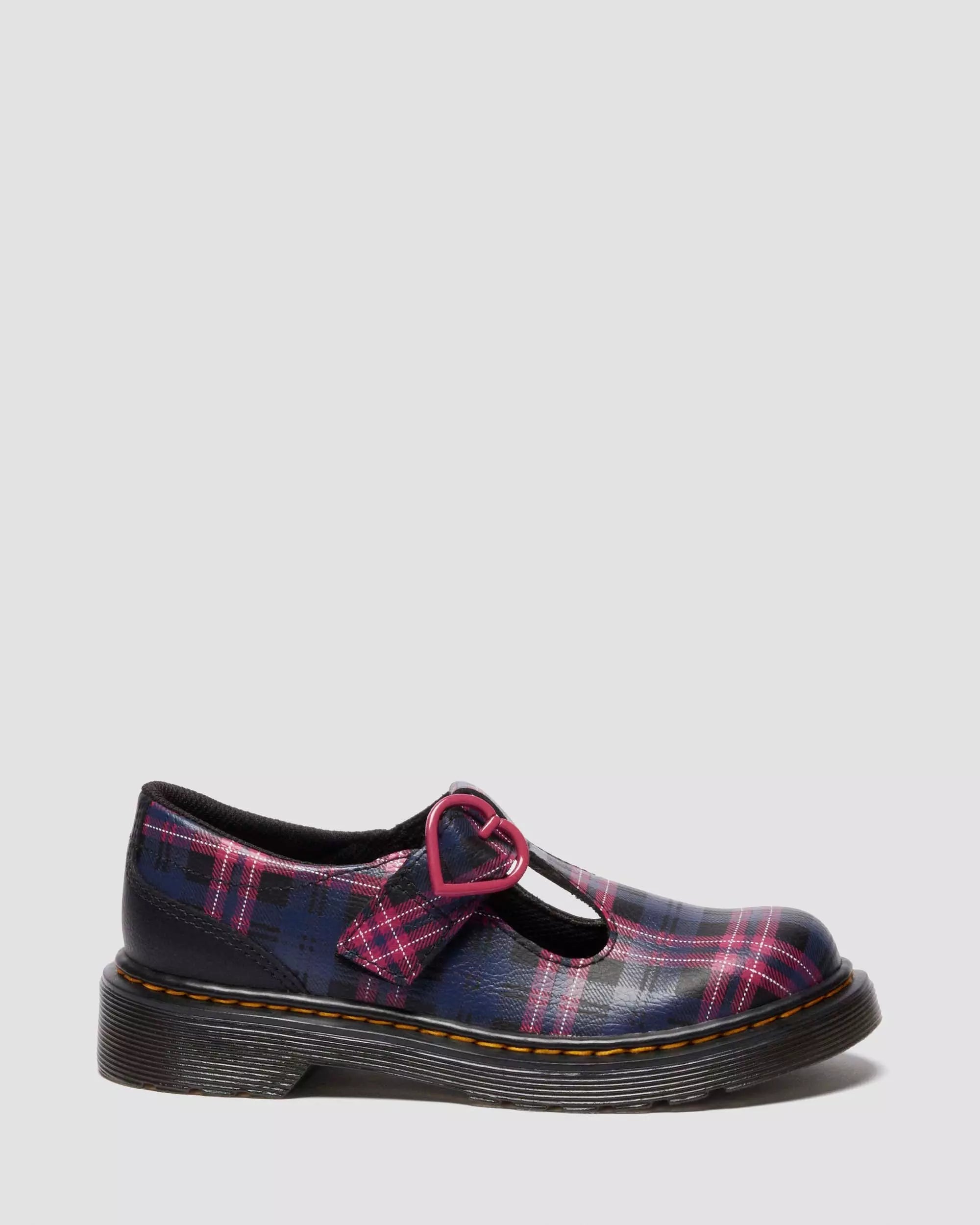 JUNIOR POLLEY II Pink Tartan Mary Jane Shoes